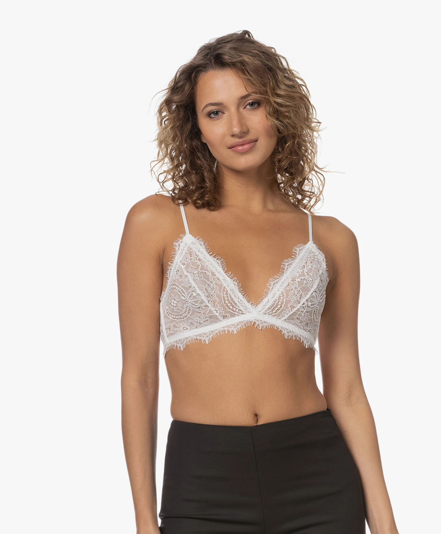 Anine Bing Lace Bra With Trim - Ivory 7 Anine Bing Lace Bra With Trim - Ivory - Afbeelding 7