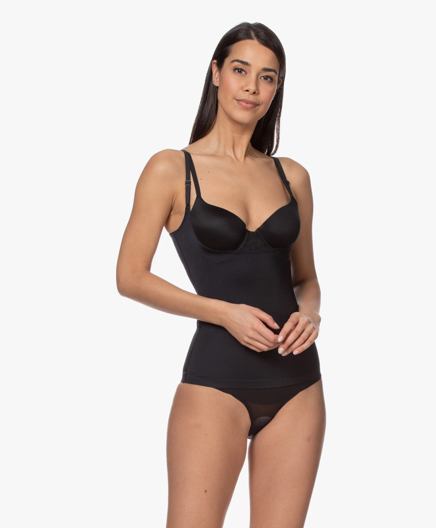 Spanx® Suit Your Fancy Open-Bust Cami - Zwart 8 Spanx® Suit Your Fancy Open-Bust Cami - Zwart - Afbeelding 8