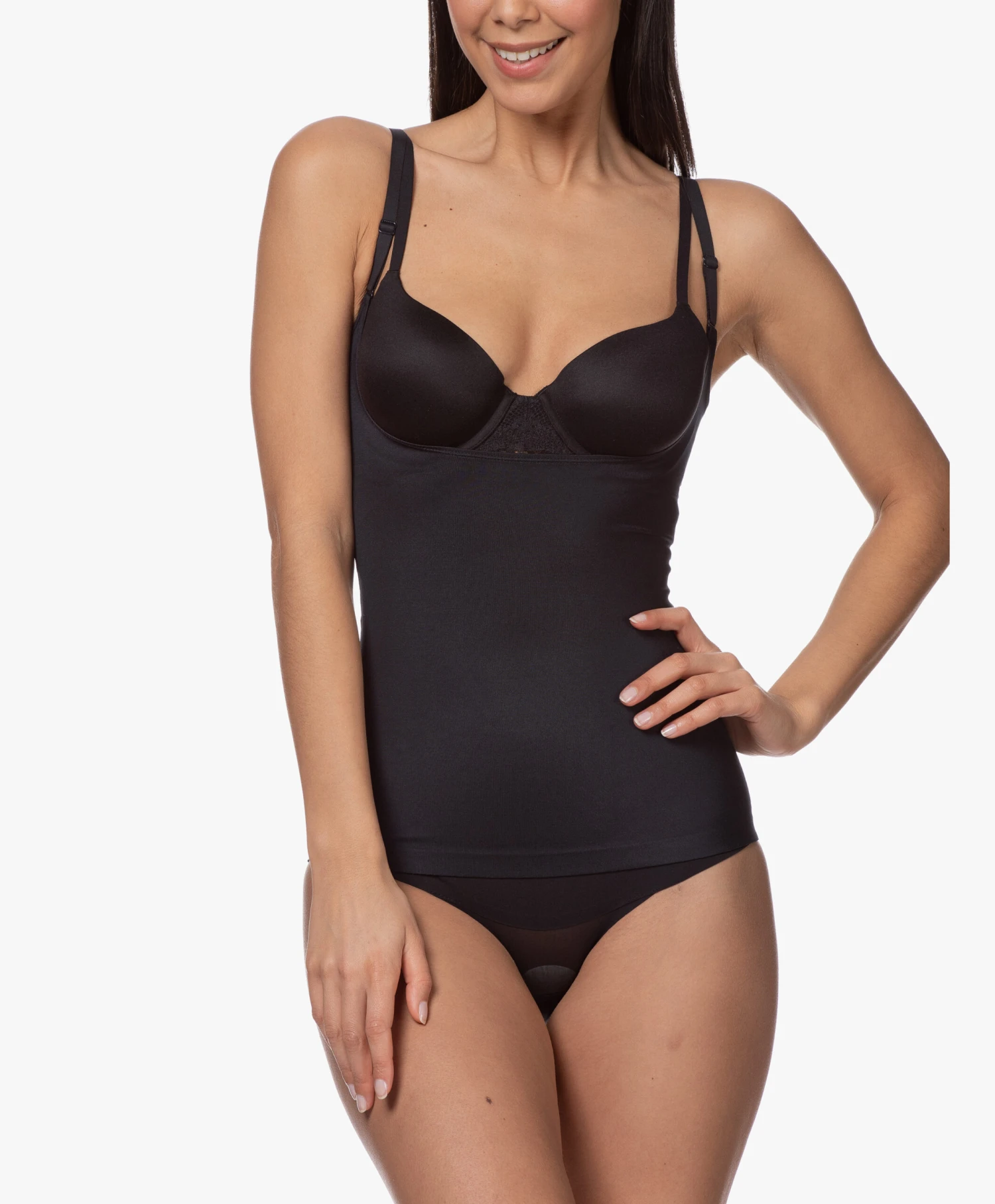 Spanx® Suit Your Fancy Open-Bust Cami - Zwart 6 Spanx® Suit Your Fancy Open-Bust Cami - Zwart - Afbeelding 6