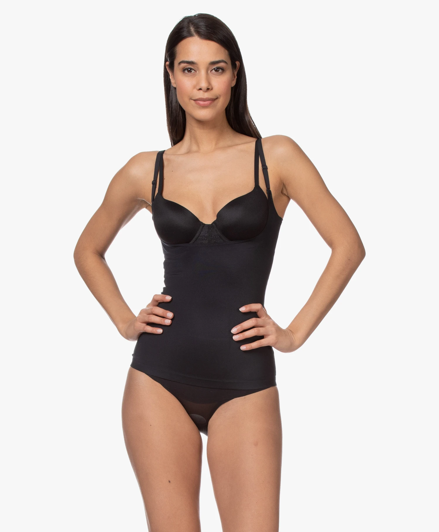 Spanx® Suit Your Fancy Open-Bust Cami - Zwart 3 Spanx® Suit Your Fancy Open-Bust Cami - Zwart - Afbeelding 3