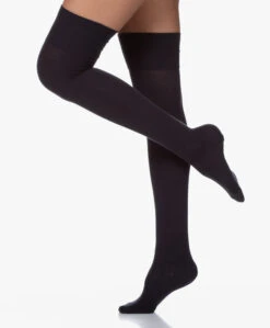 Falke Seasons Overknee Sokken - Donker Navy