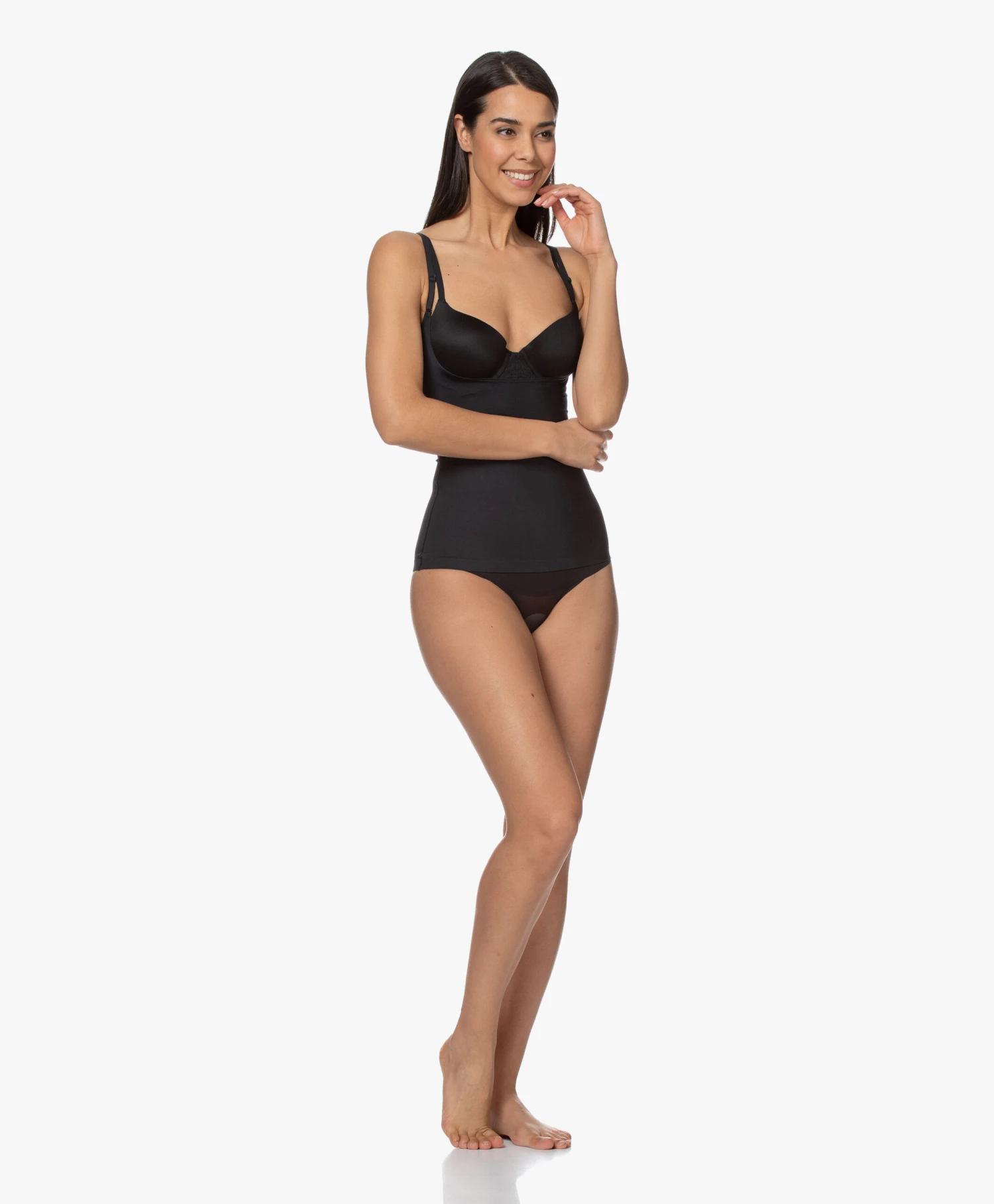 Spanx® Suit Your Fancy Open-Bust Cami - Zwart 5 Spanx® Suit Your Fancy Open-Bust Cami - Zwart - Afbeelding 5