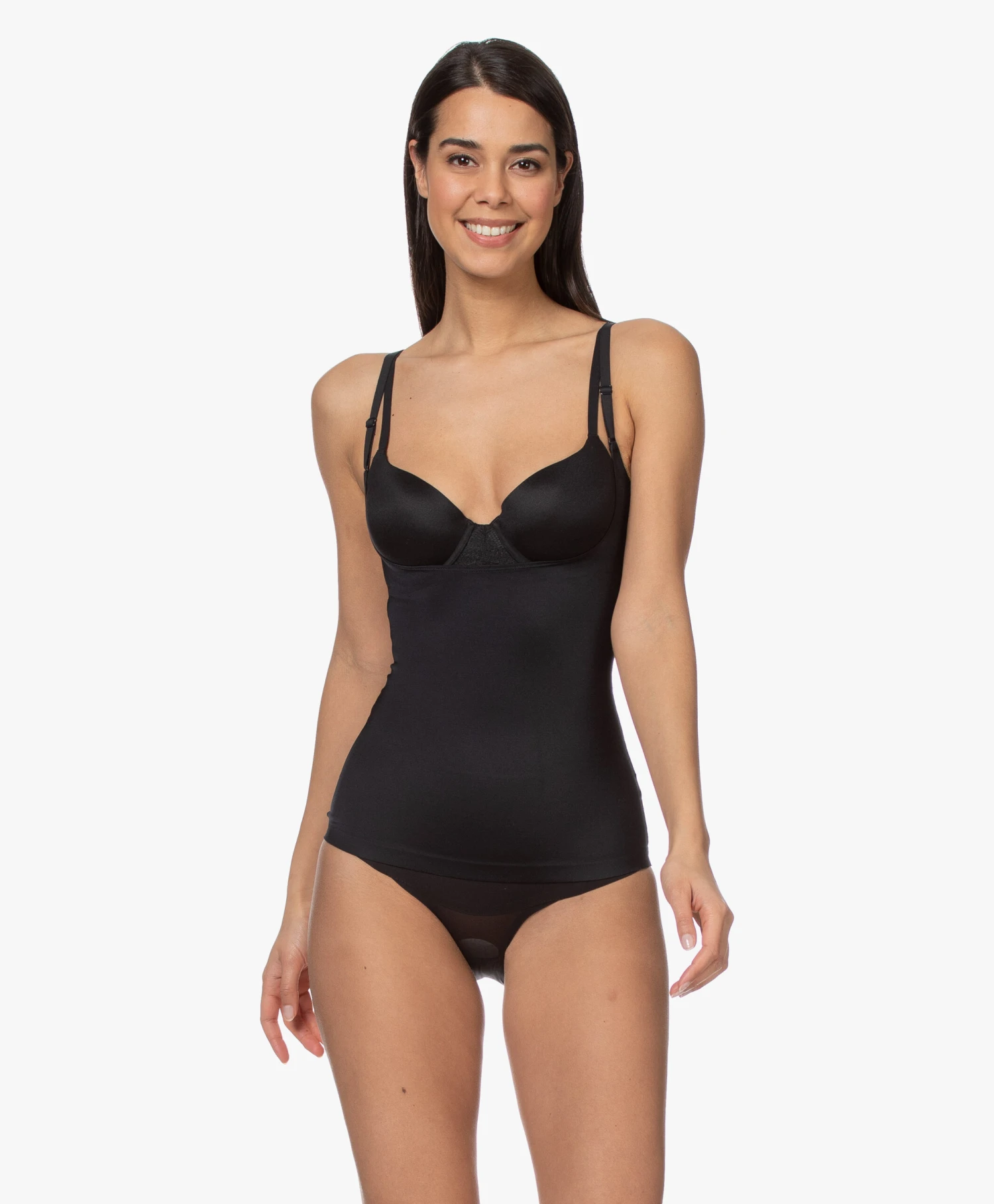 Spanx® Suit Your Fancy Open-Bust Cami - Zwart 7 Spanx® Suit Your Fancy Open-Bust Cami - Zwart - Afbeelding 7