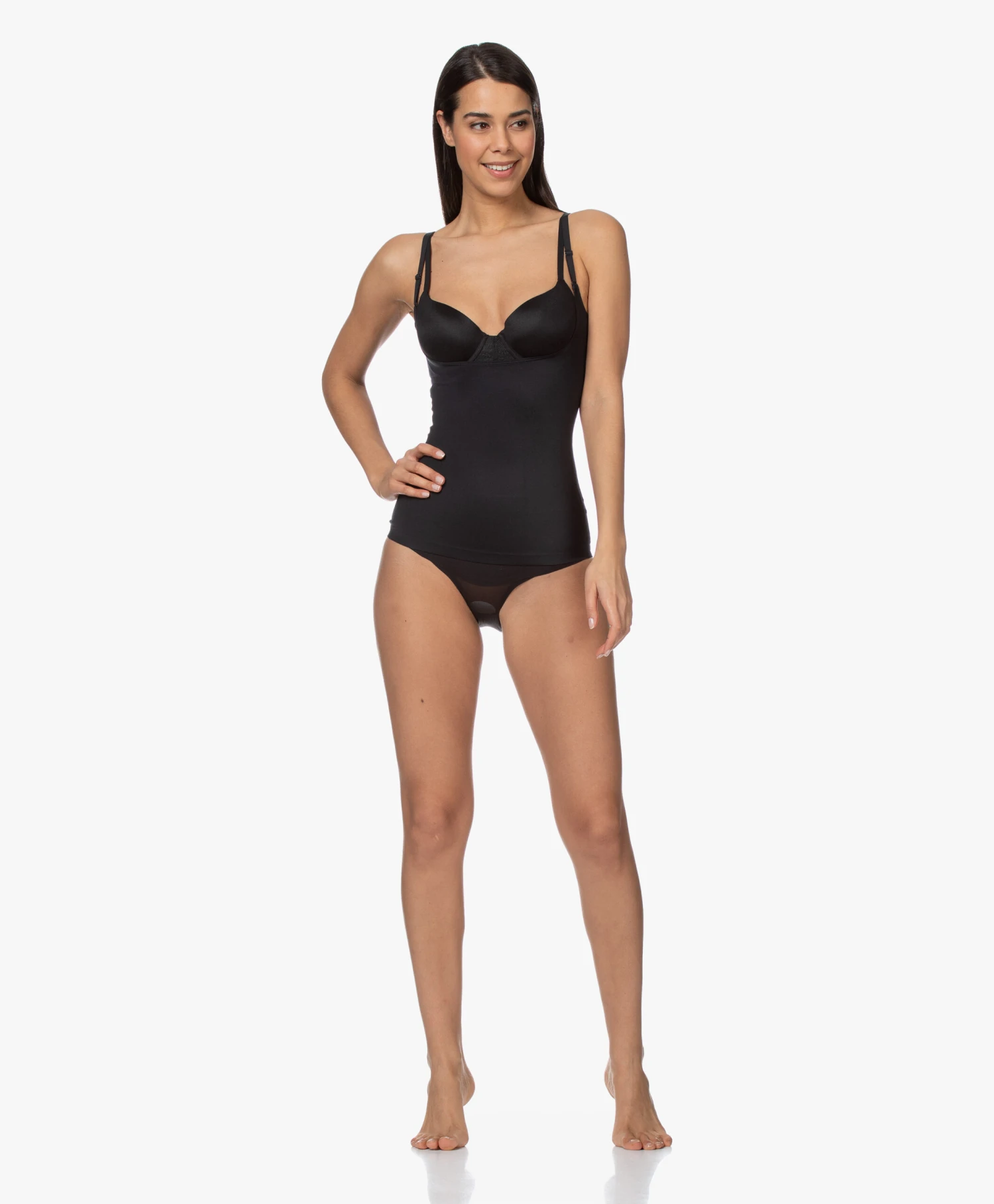 Spanx® Suit Your Fancy Open-Bust Cami - Zwart 2 Spanx® Suit Your Fancy Open-Bust Cami - Zwart - Afbeelding 2