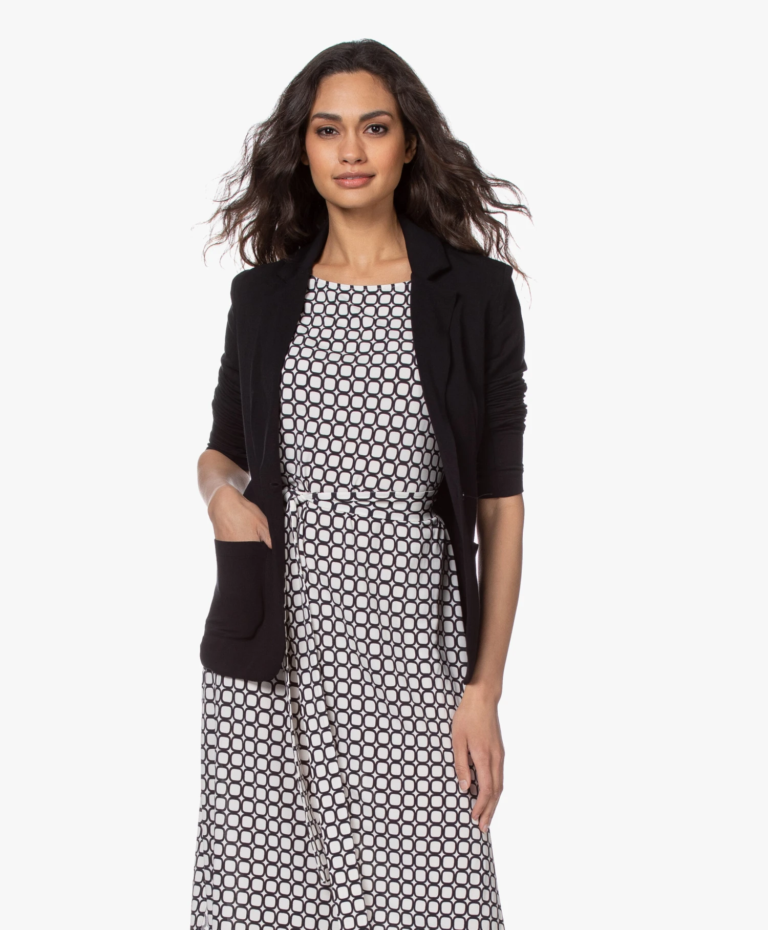 Majestic Filatures Viscose Jersey Blazer - Zwart 10 Majestic Filatures Viscose Jersey Blazer - Zwart - Afbeelding 10