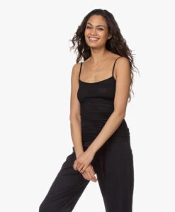 Hanro Ultralight Katoenen Spaghetti Top - Zwart -Mode Kleding 200319 47e5ea17 c946 42a8 b3dd 51de30ce07eb