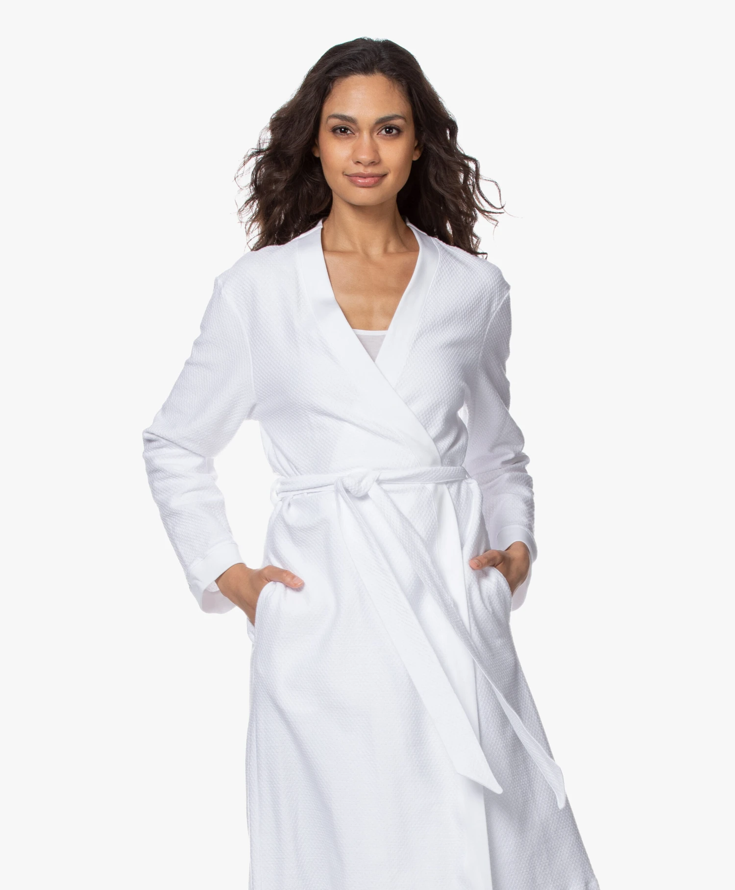 Hanro Robe Selection Wafel Katoenen Badjas - Wit 11 Hanro Robe Selection Wafel Katoenen Badjas - Wit - Afbeelding 11