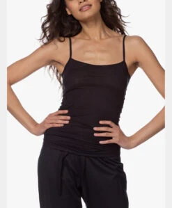 Hanro Ultralight Katoenen Spaghetti Top - Zwart -Mode Kleding 200319 7bb2082a 45b4 46f5 9e7d 09fd8d9fb5fd