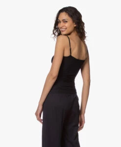 Hanro Ultralight Katoenen Spaghetti Top - Zwart -Mode Kleding 200319 892f2890 b8a8 4f0b a1d4 12f3ba08a379