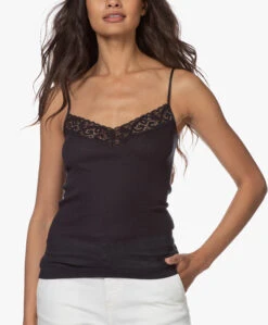 Hanro Moments Spaghetti Top - Zwart -Mode Kleding 200611 0a496f4e e960 464d bb32 e6dc38103e3d