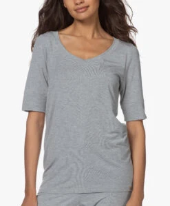 Hanro Yoga Modal Jersey Scoop T-Shirt - Grit Mêlee -Mode Kleding 200623 0ab0b9bc 9b86 412a 8c30 ae86b3d42f87