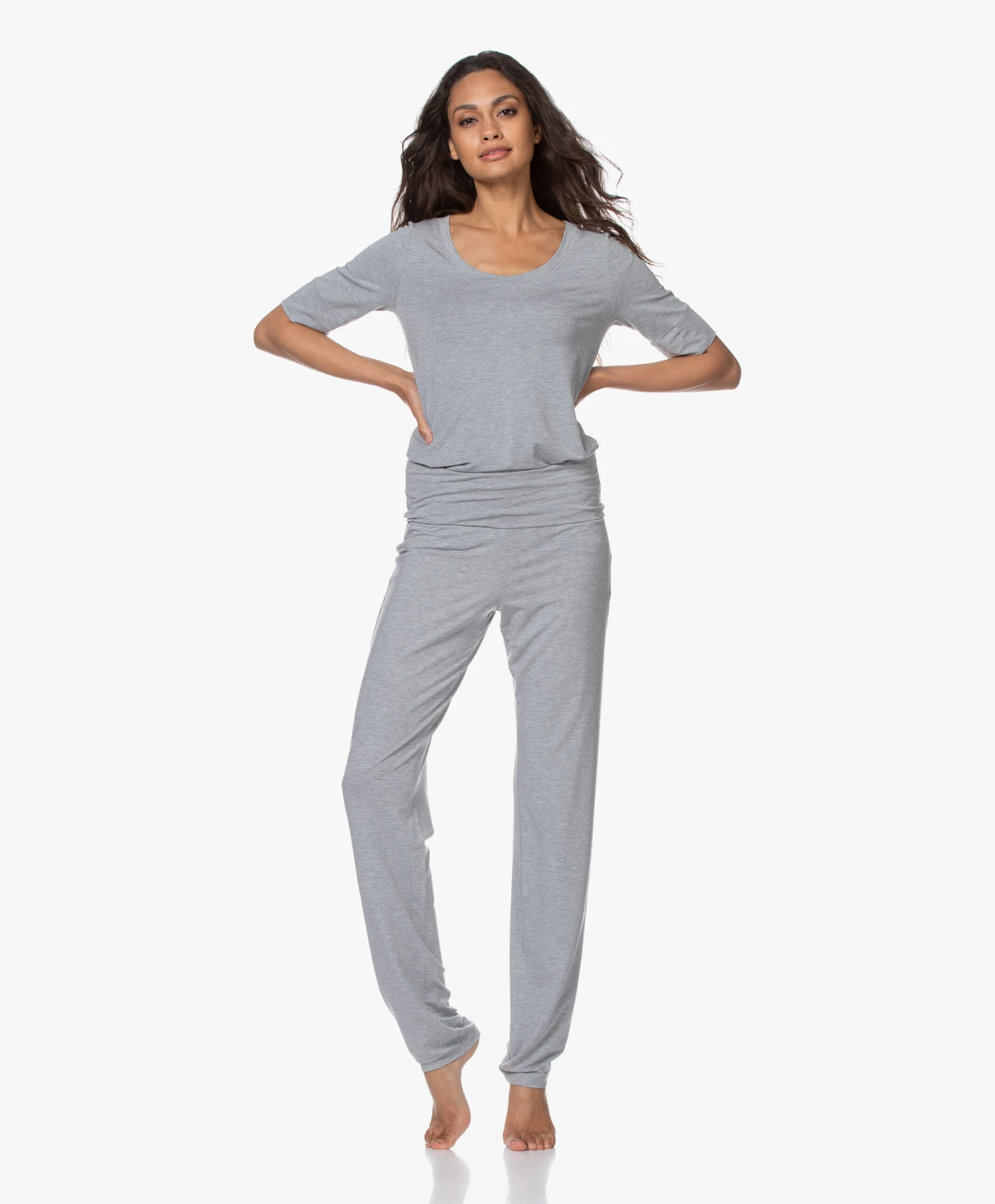 Hanro Modal Yoga Broek - Grit Mêlee 2 Hanro Modal Yoga Broek - Grit Mêlee - Afbeelding 2