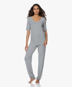 Hanro Yoga Modal Jersey Scoop T-Shirt - Grit Mêlee -Mode Kleding 200623 af52d087 2455 408b 9807 2a22986c8da3