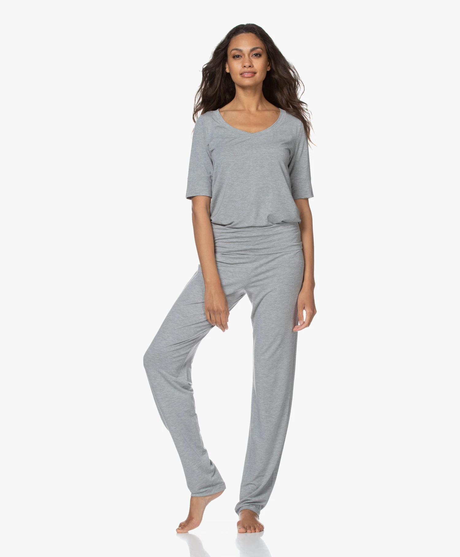 Hanro Modal Yoga Broek - Grit Mêlee 12 Hanro Modal Yoga Broek - Grit Mêlee - Afbeelding 12