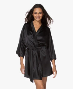 By Dariia Day Mulberry Zijden Kimono - Midnight Black -Mode Kleding 200707 2ce6461d ecf7 43ce ba18 a88b552ca706