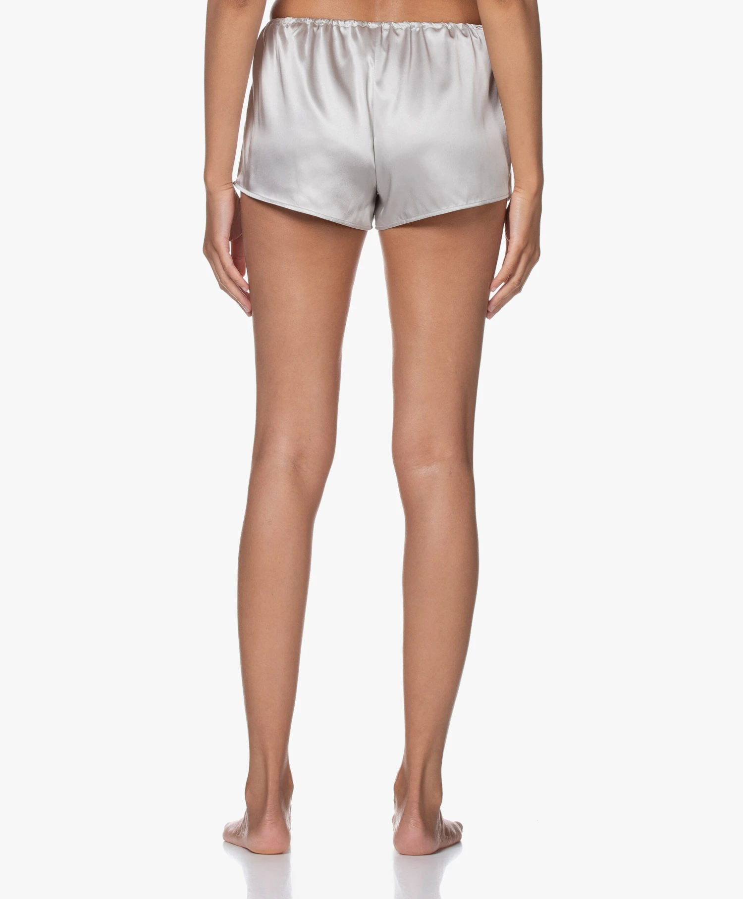 By Dariia Day Mulberry Zijden Short - Zilvergrijs 4 By Dariia Day Mulberry Zijden Short - Zilvergrijs - Afbeelding 4