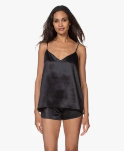 By Dariia Day Mulberry Zijden Camisole - Midnight Black -Mode Kleding 200707 d7667a6f a75f 4526 8fe5 6f2b6f38c88a