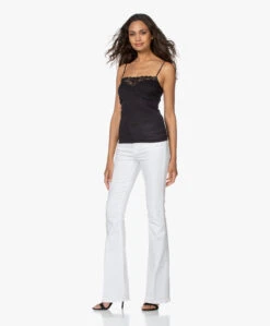 Hanro Katoenen Moments Spaghetti Top - Zwart -Mode Kleding 200715 07a36335 2f20 4945 a2aa 5bd64f81d084