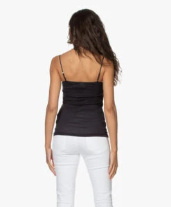 Hanro Katoenen Moments Spaghetti Top - Zwart -Mode Kleding 200715 0c5ba50b f2ff 4328 8097 a07fd645e87c