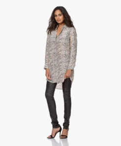 Equipment Essential Zijden Blousejurk - Slangenprint -Mode Kleding 200715 927b13a4 a907 4ad3 92a1 f4475414a1c4