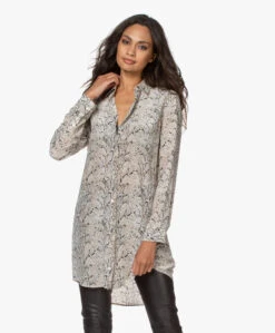 Equipment Essential Zijden Blousejurk - Slangenprint -Mode Kleding 200715 ded132bd 7791 4fd4 abd5 cc33f204d1b7