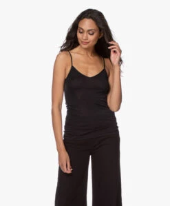 Hanro Wol-Zijde Spaghettitop - Zwart -Mode Kleding 200716 51342d8d 2a4c 44e1 8bfc 1e1d001ca042