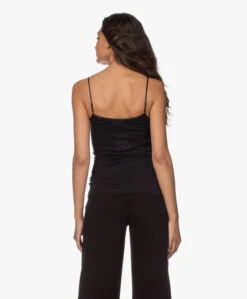 Hanro Wol-Zijde Spaghettitop - Zwart -Mode Kleding 200716 5169ad79 b5c9 43c7 8e55 353c092d8869