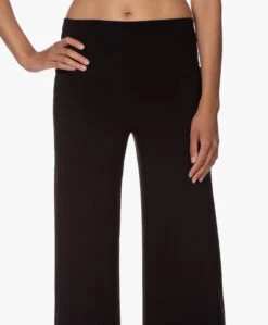 Norma Kamali Tech Jersey Wijde Pijpen Broek - Zwart -Mode Kleding 200731 f0ecef33 a3ae 4c01 92e6 6961cfe49cd7