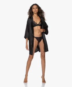 By Dariia Day Mulberry Zijden Kimono - Midnight Black -Mode Kleding 200820 b7be0853 9fa9 4275 9f3c abce3416524a