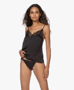 Love Stories Camelia Crush Satijnen Camisole - Zwart -Mode Kleding 200820 feedf9b9 8293 4178 9751 413004490783