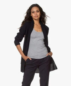 Sibin/Linnebjerg Mio Halflang Open Vest - Navy