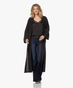 Hammam34 The Pheasant Lange Katoenen Kimono - Zwart 25 Hammam34 The Pheasant Lange Katoenen Kimono - Zwart -Mode Kleding 201119 aad59c14 d34a 48f2 b2e2 30cdc30e7dbc