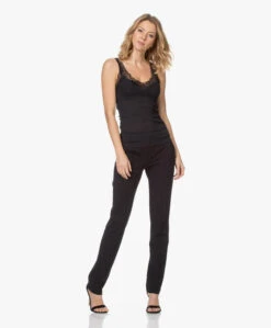 Hanro Lace Delight Top - Zwart -Mode Kleding 201202 d1fc441d 7fc6 41d8 b96e b8acd792eaef