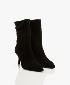 Rag & Bone Brea Suède Slouch Boot Enkellaarzen - Zwart -Mode Kleding 209f1f38 c124 4f65 967a 0129533eee35 07