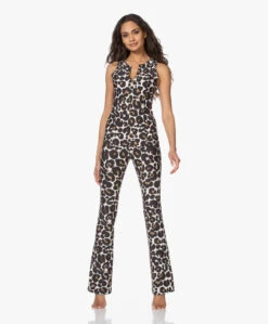 Deblon Sports Celine Flared Legging - Leopard Off-White -Mode Kleding 210107 30ce1065 0486 45bd 9b5e b2b90a375a72