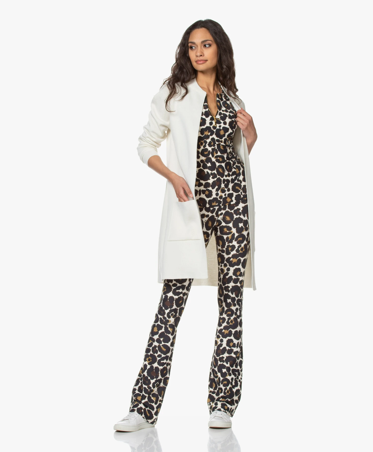 Deblon Sports Rosy Compressie Top - Leopard Off-White 10 Deblon Sports Rosy Compressie Top - Leopard Off-White - Afbeelding 10