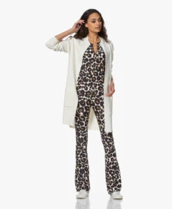 Deblon Sports Celine Flared Legging - Leopard Off-White -Mode Kleding 210107 b78c6bb6 4f35 4e35 8dc2 f04b974756f7