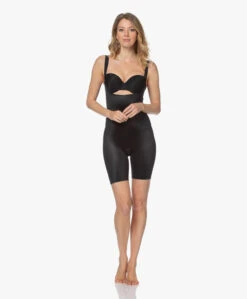 Spanx® Thinstincts 2.0 Open-Bust Mid-Thigh Body - Zwart -Mode Kleding 210325 9cc9a29c a5d9 423f 91b5 dcc807fbc804