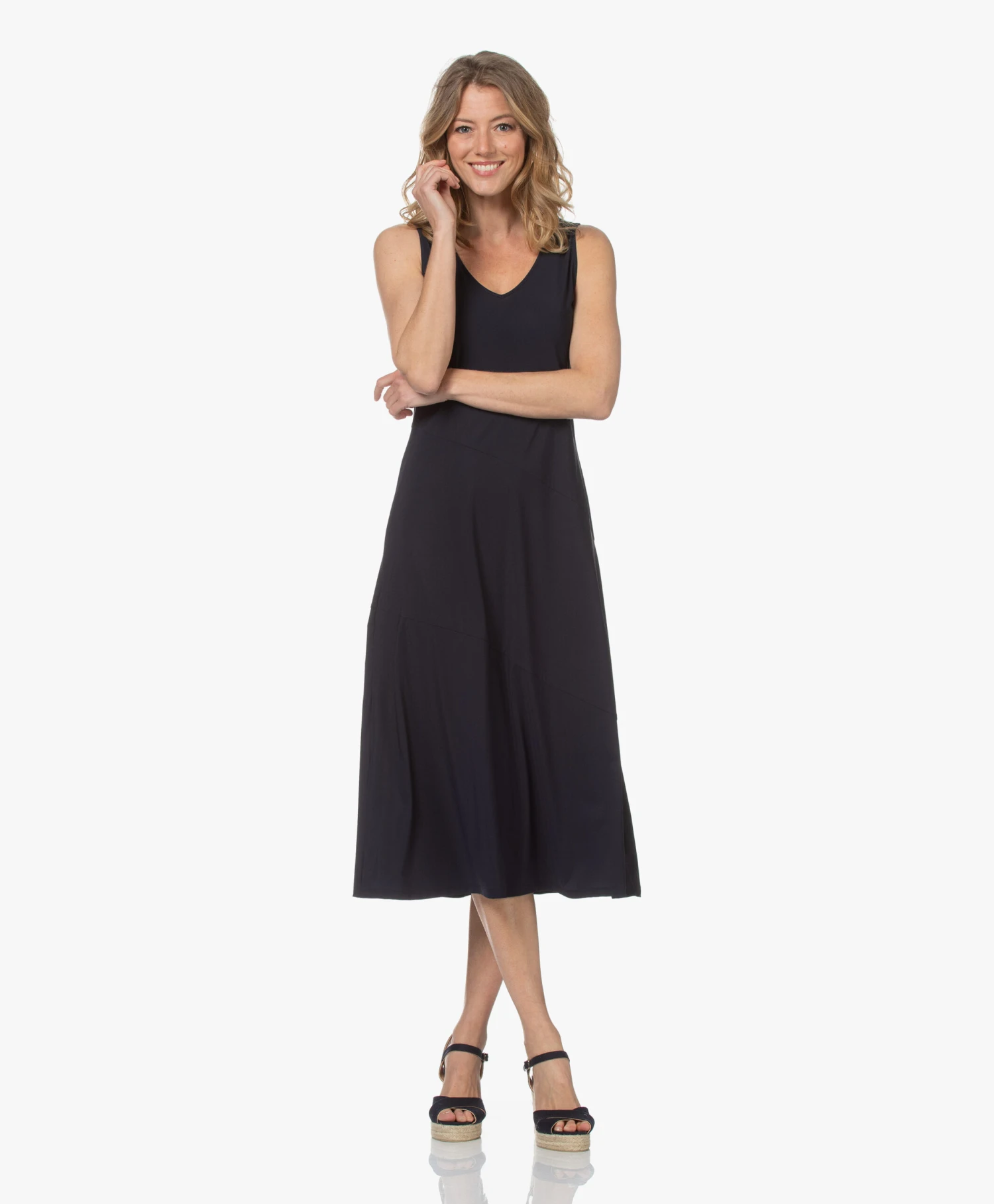 Castañer Blaudell 10,5Cm Canvas Espadrilles Met Sleehak - Azul Marino 2 Castañer Blaudell 10,5Cm Canvas Espadrilles Met Sleehak - Azul Marino - Afbeelding 2