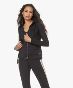 Deblon Sports Zoe Sweatvest Met Capuchon - Zwart -Mode Kleding 210422 62f36ddf 41bc 4d47 9f95 6611eaedc9fa