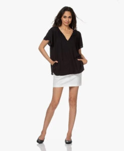 See By Chloé Jane Leren Ballerina’S - Zwart -Mode Kleding 210601 55305525 234a 4761 b3d0 e4175ecac887