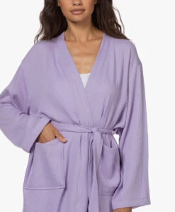 Hammam34 The Flower Geborduurde Katoenen Kimono - Lila -Mode Kleding 210706 705e4e1a b7a3 4445 9829 7603b102ebec