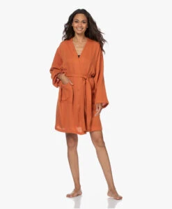 Hammam34 The Pheasant Geborduurde Katoenen Kimono - Roest Oranje 22 Hammam34 The Pheasant Geborduurde Katoenen Kimono - Roest Oranje -Mode Kleding 210706 79c6dfb9 9563 4c59 9145 99bd1ac65044