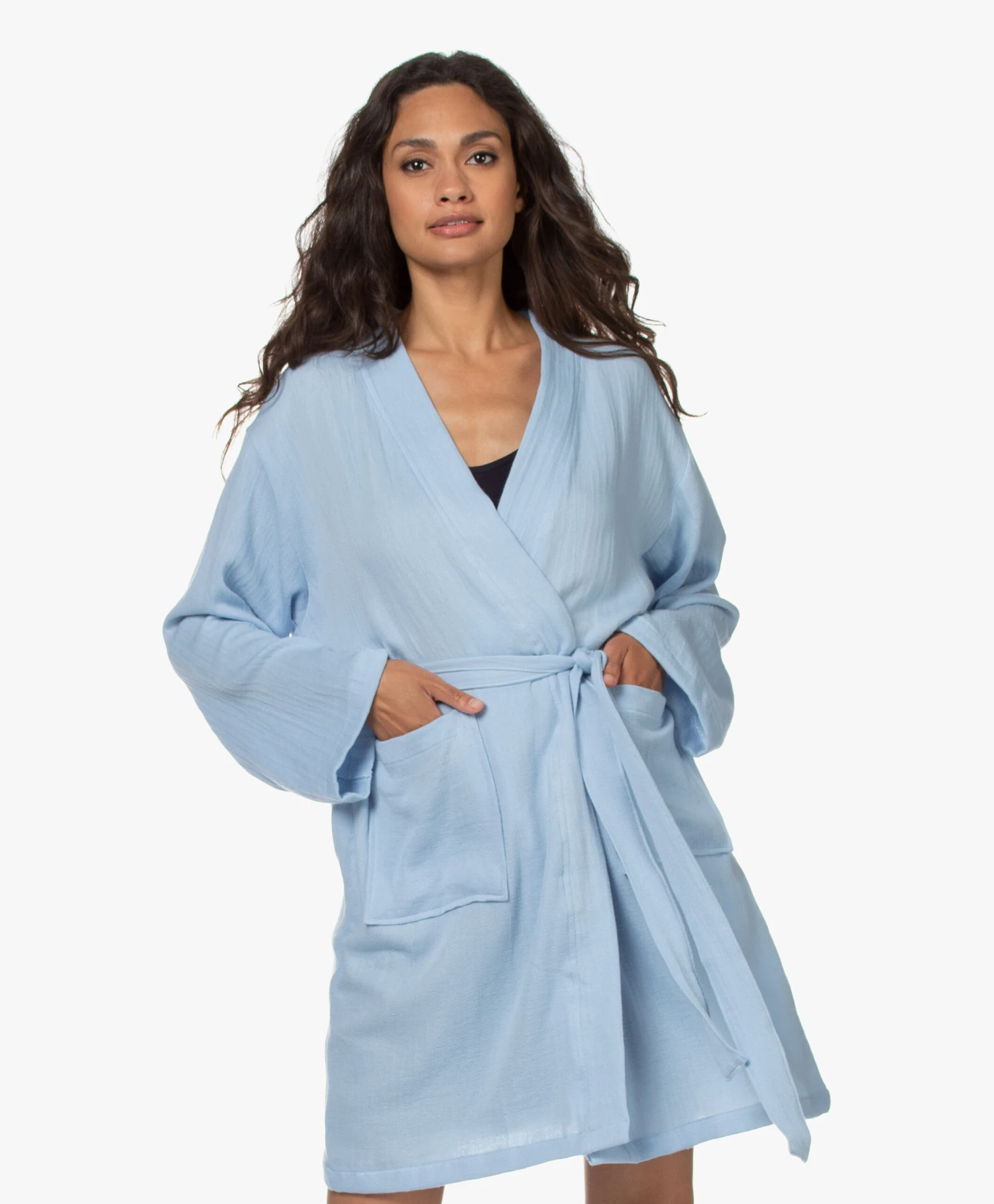 Hammam34 The Pheasant Geborduurde Katoenen Kimono - Cloud 4 Hammam34 The Pheasant Geborduurde Katoenen Kimono - Cloud - Afbeelding 4