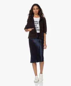 Vince Crush Satijnen Midi Rok - Coast Blue -Mode Kleding 210722 a1c2ffe0 5bb6 41c5 abdd d77ef034eb61