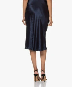 Vince Crush Satijnen Midi Rok - Coast Blue -Mode Kleding 210722 ae9e7b5e 4d25 43a1 8487 d0f1ee2c3643