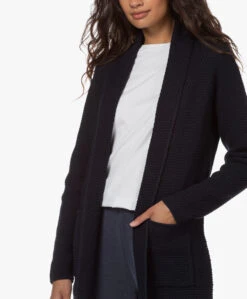 Sibin/Linnebjerg Mio Halflang Open Vest - Navy -Mode Kleding 210728 4aabea2b 2916 4247 aeb3 ae472de2ae01