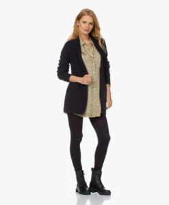 Sibin/Linnebjerg Mio Halflang Open Vest - Navy -Mode Kleding 210804 dda2421b 0cf3 4132 adc0 05688987500b