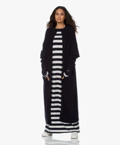 Extreme Cashmere N°192 Scoop Cashmeremix Jurk - Stripe -Mode Kleding 210805 06d2e5d1 0ffa 4e17 bb66 96ab023f79bc