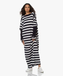 Extreme Cashmere N°192 Scoop Cashmeremix Jurk - Stripe -Mode Kleding 210805 6197e7eb f573 437a bfd8 e7a9d1501e52
